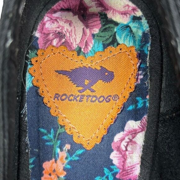 Rocket Dog Black Fabric Ruched Round Toe Stiletto Heel Pumps Size 8.5 M‎ - Picture 11 of 12